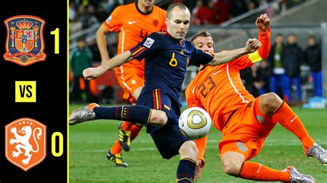 World Cup final: Holland v Spain .